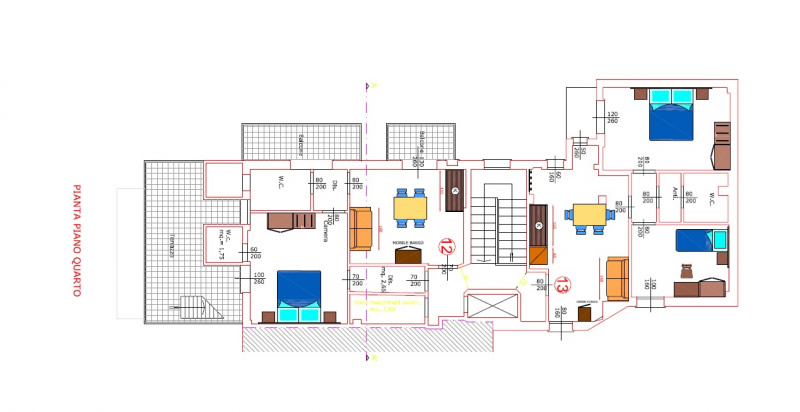 piantina piani appartamenti e hotel